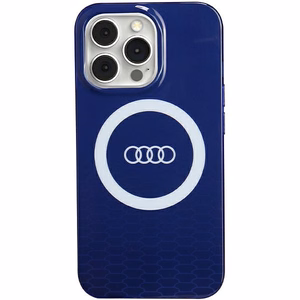 Audi IML Didelis Logotipas Magnetinis dėklas telefonui iPhone 13 Pro / 13 - mėlynas