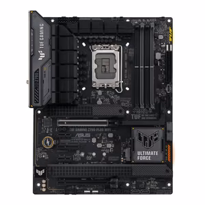 ASUS TUF Gaming Z790-Plus WiFi mainboard, Intel Z790, LGA1700, ATX, DDR5, 4 memory slots, 2xPCIe 3.0 x1, 1xPCIe 4.0 x4, 1xPCIe 4.0 x16, 1xPCIe 5.0 x16, 4xM.2, 1xHDMI, 1xDisplayPort, 6xUSB 3.2, 2xUSB-C, 1xS/PDIF, 1xRJ45, 5xAudio
