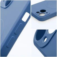 SILICONE MAG COVER case compatible with MagSafe for SAMSUNG A57 blue
