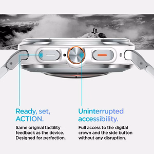 Spigen Modern Fit Band metalinis dirželis Samsung Galaxy Watch Ultra 47 mm, sidabrinis