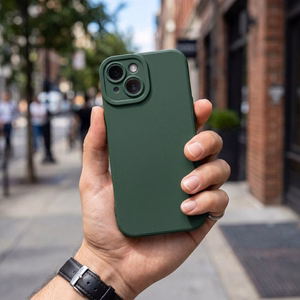 Dėklas iPhone 17 Pro Max / 18 Pro Max (žemas kameros kraštas) Matt 2.0 tamsiai žalias