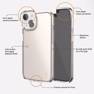 Ugly Rubber Vogue dėklas telefonui iPhone 15 Plus 6,7" rožinis auksas