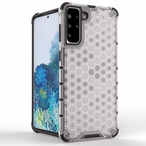 Honeycomb Case бронированный чехол с TPU бампером для Samsung Galaxy S21+ 5G (S21 Plus 5G) синий