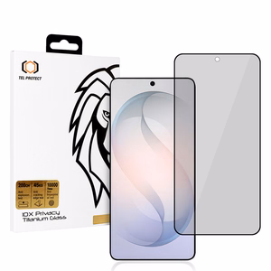 Grūdintas stiklas Tel Protect 10X Privacy Titanium skirtas Samsung Galaxy S26 su piršto atspaudo atblokavimu