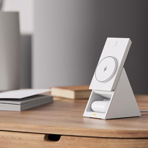Choetech T600 15W 3in1 indukcinė įkrovimo stotelė - balta