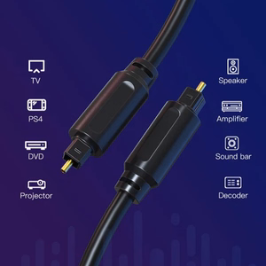 Premium optinis audio kabelis Toslink-Toslink, 2m