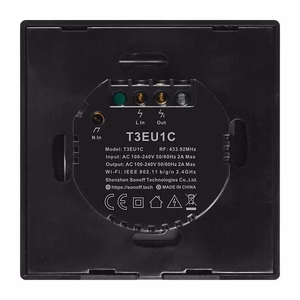 SONOFF TX išmanusis sieninis jungiklis T3EU1C, Wi-Fi, RF