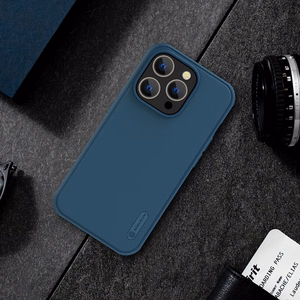 Dėklas Nillkin Super Frosted Shield Pro Apple iPhone 14 Pro Max mėlynas