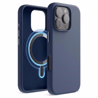 Dėklas "TM MagSafe Silicone" iPhone 16 Pro Max / Džinso /