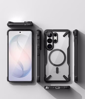 Ringke Fusion X Magnetic MagSafe Dėklas for Samsung Galaxy S26 Ultra - Clear juodas