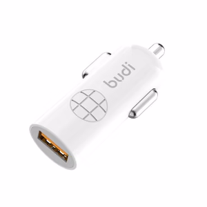 Budi BD062Q car charger with 1 USB-A port, with LED indicator