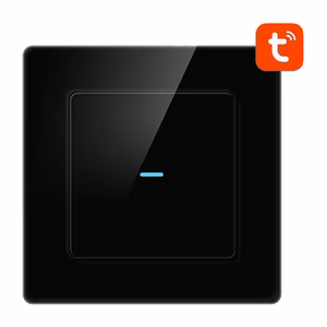 Išmanusis šviesos jungiklis WiFi Avatto N-TS10-B1 1 kryptis TUYA (juodas)