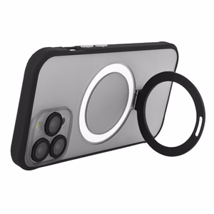 Žiedinis saugus magnetinis dėklas iPhone 13 6,1" juodas