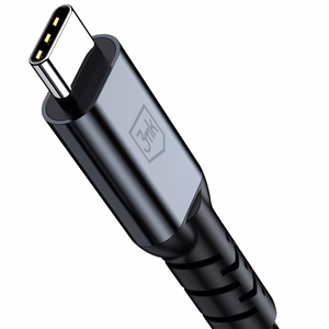 3mk Hyper Cable N-SERIES USB-C / USB-C Thunderbolt 4 2m 48V / 5A 40Gb/s 240W 8K60Hz - juodas