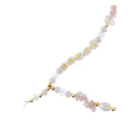 HAPPY telefono dirželis, pakabukas / virvelės ilgis 44 cm (22 cm kilpoje) / ant rankos – šviesiai rožinis