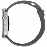 Uniq Voute dėklas su grūdintu stiklu Apple Watch 10 42 mm - sidabrinis
