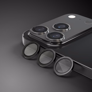 Etteri apsauginis stiklas kamerai iPhone 17 Pro / 17 Pro Max juodas