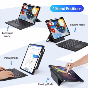 Dėklas su klaviatūra Dux Ducis DK Apple iPad Air 13 2024/iPad Air 13 2025/iPad Pro 12.9 2018/2020/2021/2022 juodas