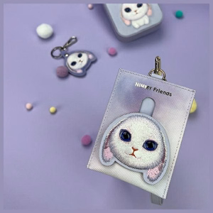 Nimmy Big Eyed Pet 2.0 Rabbit Piniginė su kortelių laikikliu - violetinė