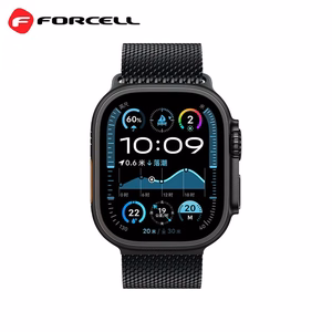Ремешок для Apple Watch Forcell F-Design FA11 стальная застёжка 38 / 40 / 41 мм чёрный