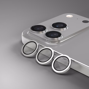 Etteri apsauginis stiklas kamerai iPhone 17 Pro / 17 Pro Max pilkas