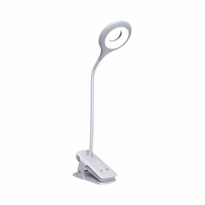 Mini Wozinsky belaidė LED skaitymo lempa su segtuku + USB-C laidas - Balta