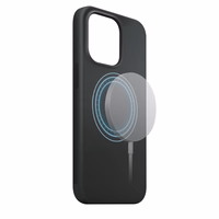 XQISIT NP SILIKONINIS DĖKLAS ANTI BAC MAGSAFE FOR IPHONE 14 JUODAS