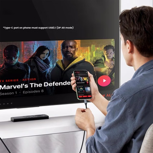 USB-C - HDMI kabelis Wozinsky (WCCH-01) 4K 60Hz 1.8M juodos spalvos