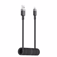 "Acefast C14-04" USB-A - USB-C kabelis Spring 480Mb/s 3A 1,2 m - juodas