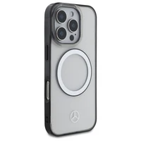 Mercedes MagSafe dėklas su išspausdintu logotipu telefonui iPhone 16 Pro - skaidrus (m)