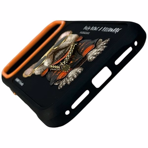 Juodas NIMMY ŠAUNUS ŠUO SU AKINIAIS dėklas IPHONE 18 Pro Max/17 Pro Max