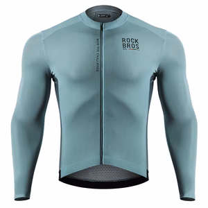 Rockbros 15120015016 ROAD TO SKY men's cycling jersey long sleeve S - gray-blue