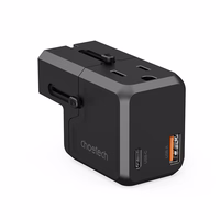 Choetech PD6038 USB-C USB-A PD 20W kelioninis įkroviklis USA EU UK AU - juodas