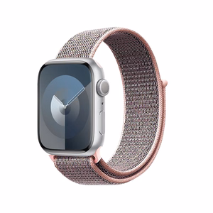 Crong Nylon Sport dirželis, skirtas Apple Watch 38 / 40 / 41 / 42 mm, šviesiai rožinis