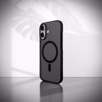 Puro Daylight Magnetinis suderinamas silikoninis dėklas telefonui iPhone 17 - permatomas juodas