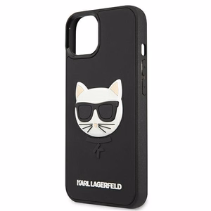 Karl Lagerfeld 3D Rubber Choupette чехол для iPhone 13 mini - Чёрный