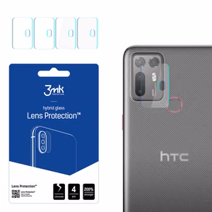 hibridinis stiklas 3MK FLEXIBLE GLASS LENS HTC DESIRE 20 PLUS kamerai 4 vnt..