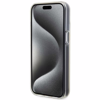 Guess GUHCP15SHDECMP iPhone 15 6.1" rožinis/rožinis kietas dėklas telefonui IML Faceted Mirror Disco Iridescent