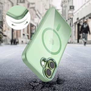 Tech-Protect MagMat MagSafe dėklas iPhone 17 skaidrus žalias