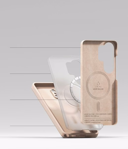 Ringke Silikoninis MagSafe Dėklas for Samsung Galaxy S26 Ultra - rožinis