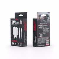 "Maxlife MXTC-10-20AC PD QC įkroviklis 1x USB-C 1x USB 20W baltas + USB-C - USB-C kabelis 20W