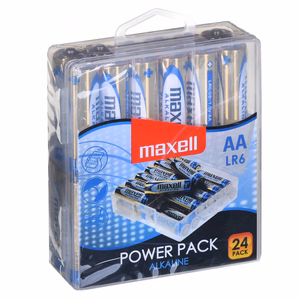 MAXELL šarminė baterija LR6 VALUE BOX, 24 vnt.