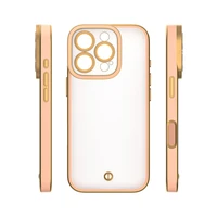 Silky Gold dėklas telefonui iPhone 15 6,1" rožinė