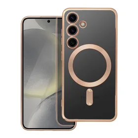 ELECTRO MAG COVER magnetinis dėklas telefonui, suderinamas su MagSafe, skirtas SAMSUNG S24, auksinis