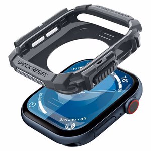 Spigen Rugged Armor dėklas Apple Watch 10 46mm laikrodžiui - pilkas