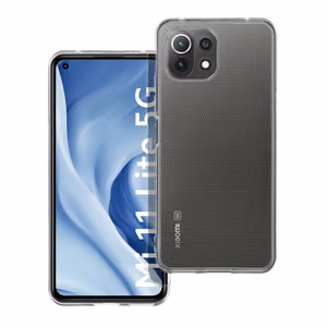 Dėklas telefonui 2 mm, skaidrus XIAOMI Mi 11 Lite 5G / Mi 11 Lite LTE (4G) ir Mi 11 Lite NE (kamera apsauga)