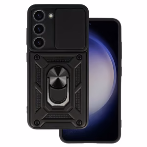 Slide Camera Armor dėklas telefonui SAMSUNG GALAXY S23 Plus juodas