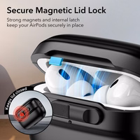 ESR Pulse Halolock dėklas su MagSafe Apple AirPods Pro 1/2 - juodas