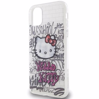 Hello Kitty IML Kitty ant plytų grafiti dėklas iPhone 11 / Xr - balta