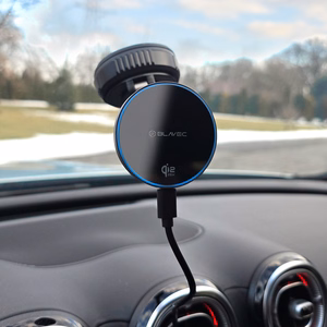 Blavec Car laikiklis BHC-02 Qi2.2 25W vacum magnetic with induction įkroviklis to windshield (BHC02-QI2PMWIB)juodas